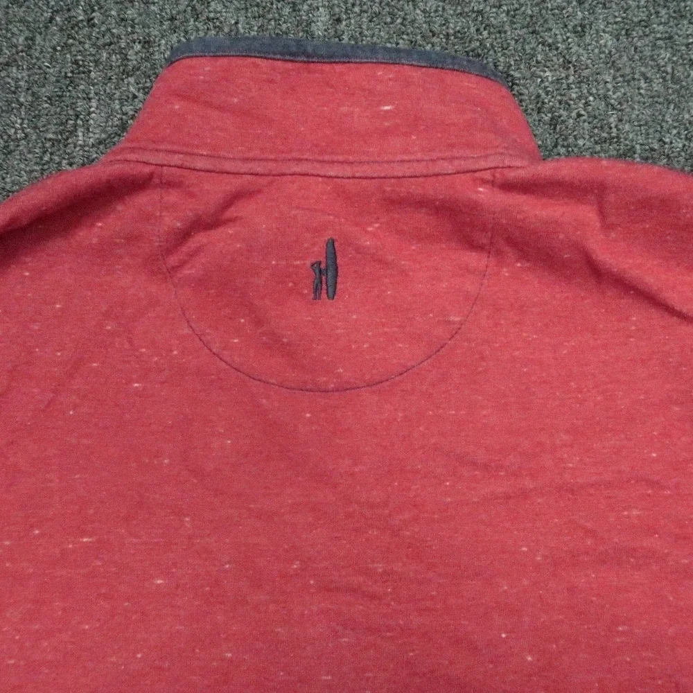 Johnnie‎ O Pullover Mens Large Red Blue Quarter Zip Reversible